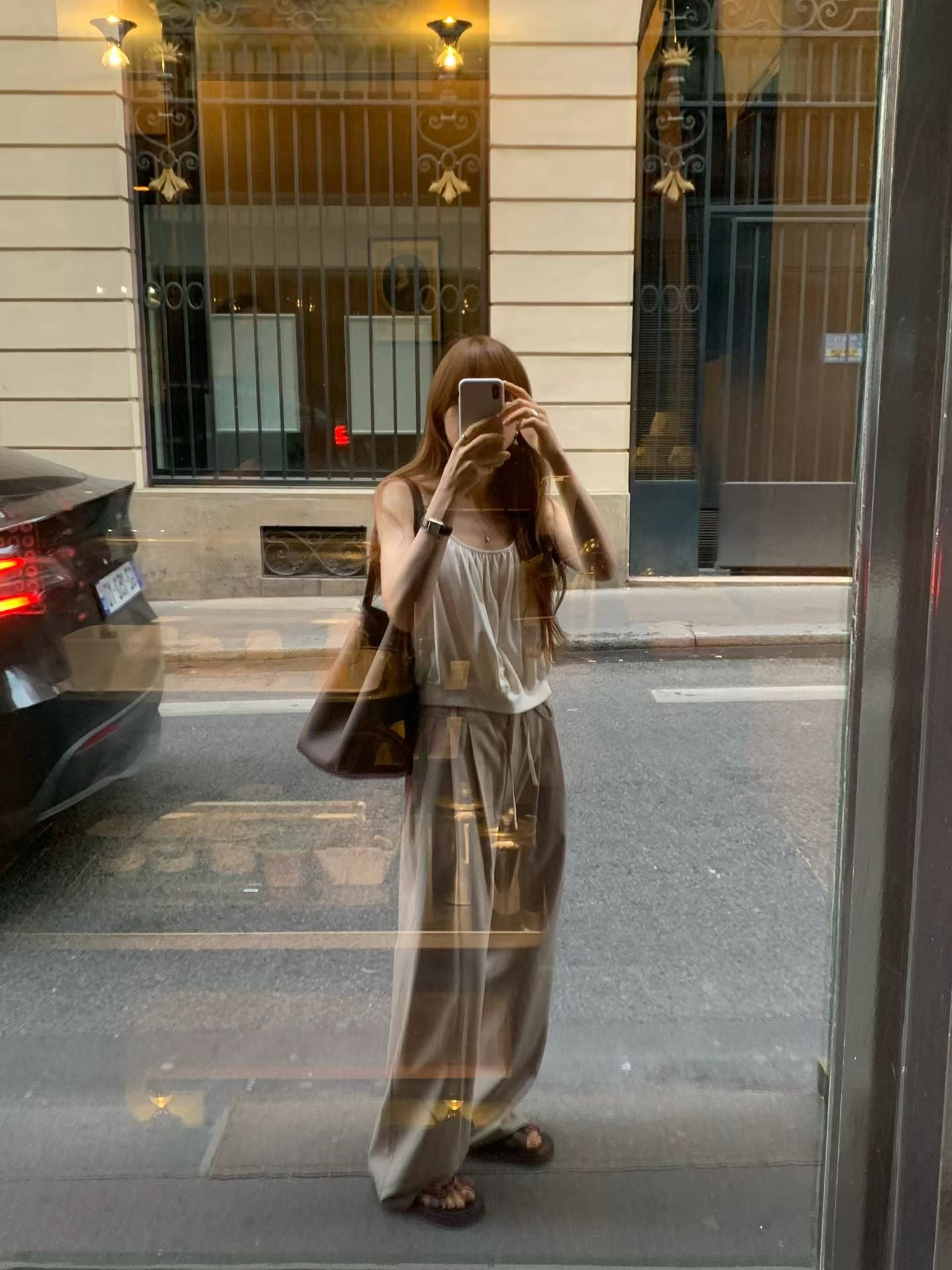 Ounce heize shirring blouse-4col