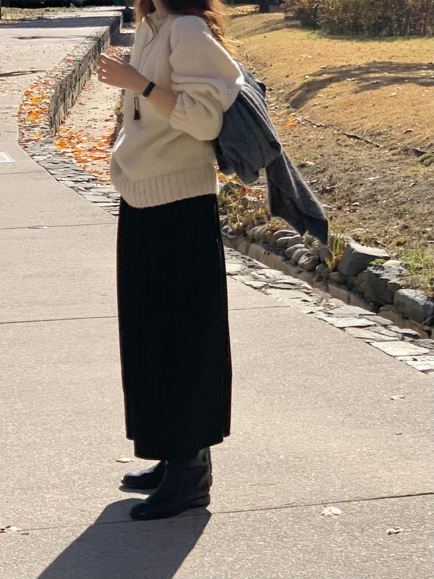 Rue suede flare skirt