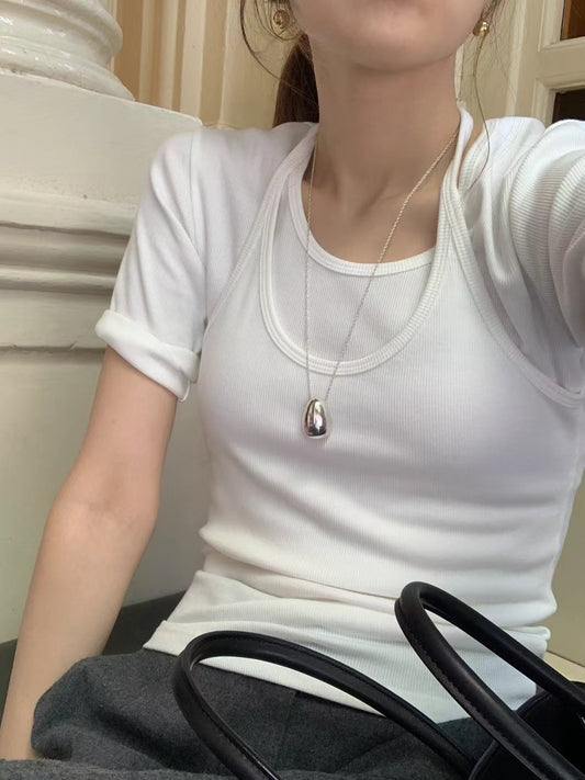 Ounce Isabel layered T-3col