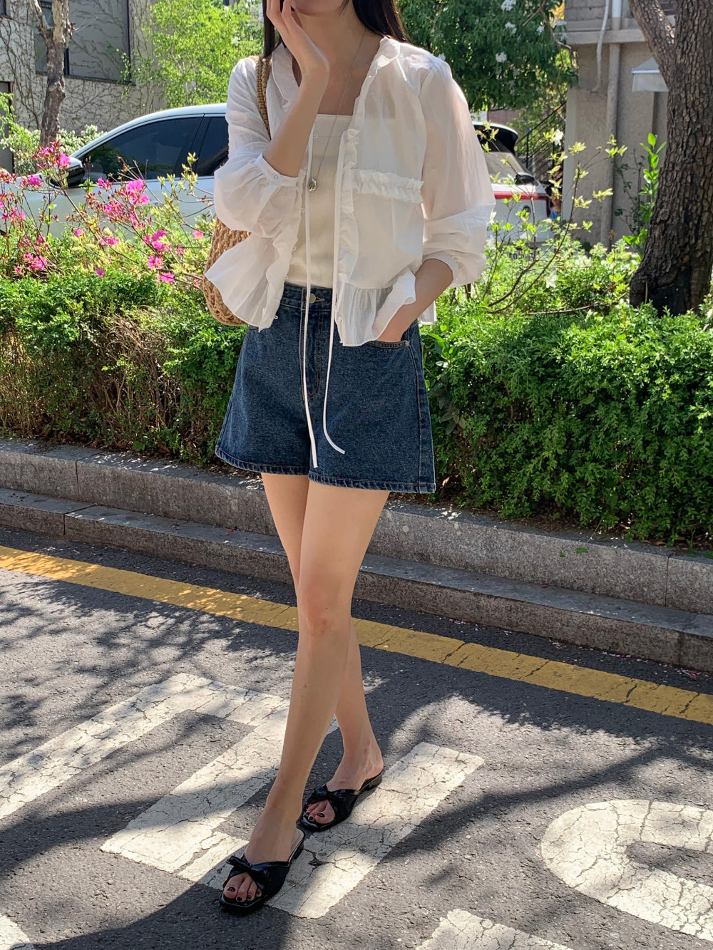 winner denim shorts-2col