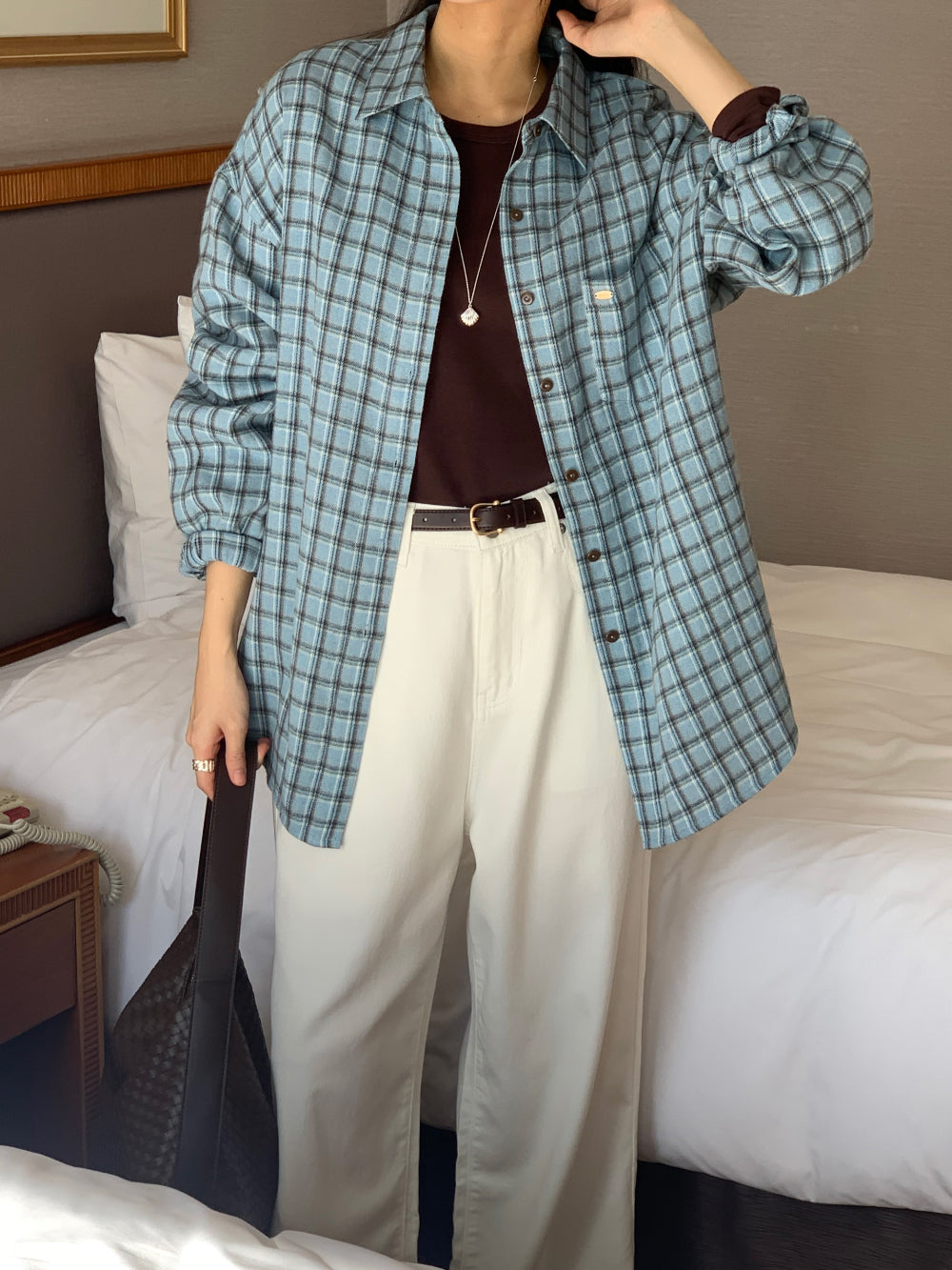 tint check gimo shirt-2col