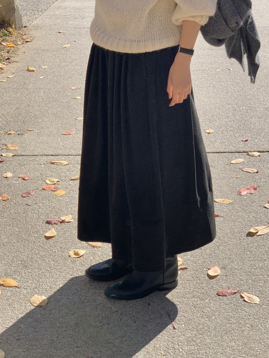 Rue suede flare skirt