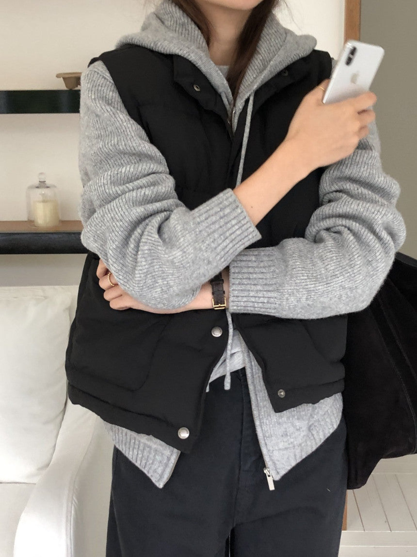 Bloom duckdown vest-3col