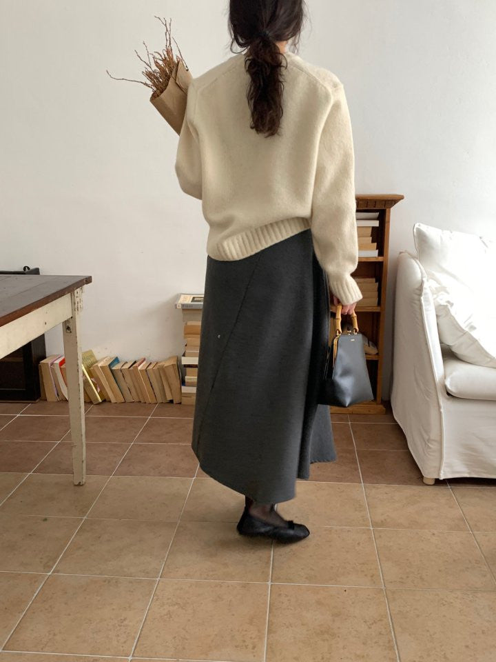 Unbal cut skirt