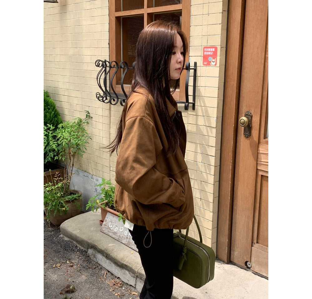 Mented Suede Jacket-2col