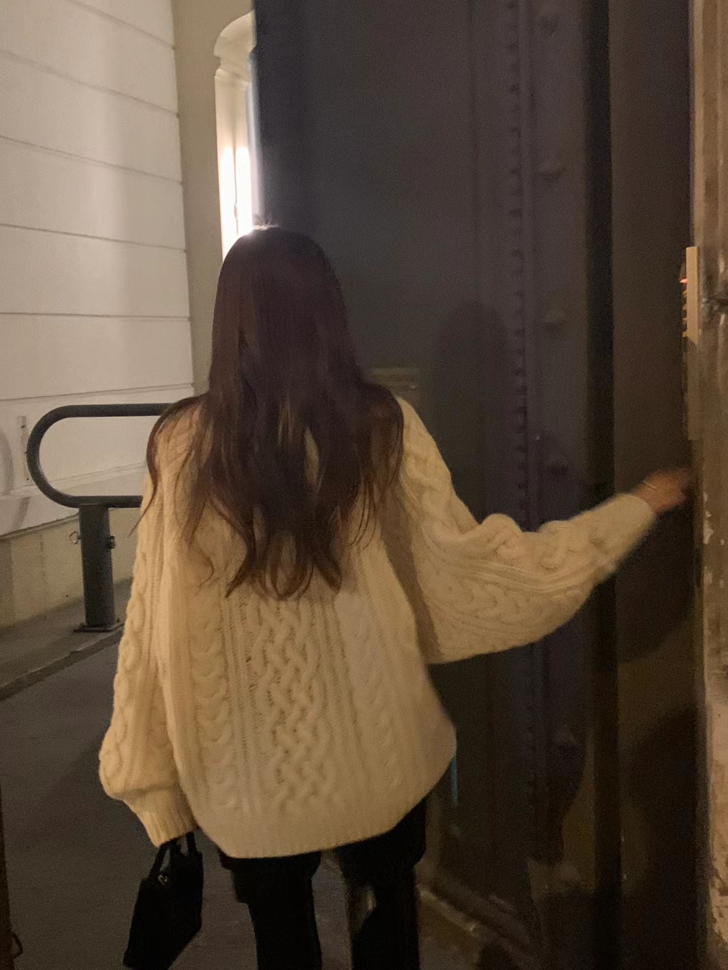 Ounce margo wool cable knit-2col