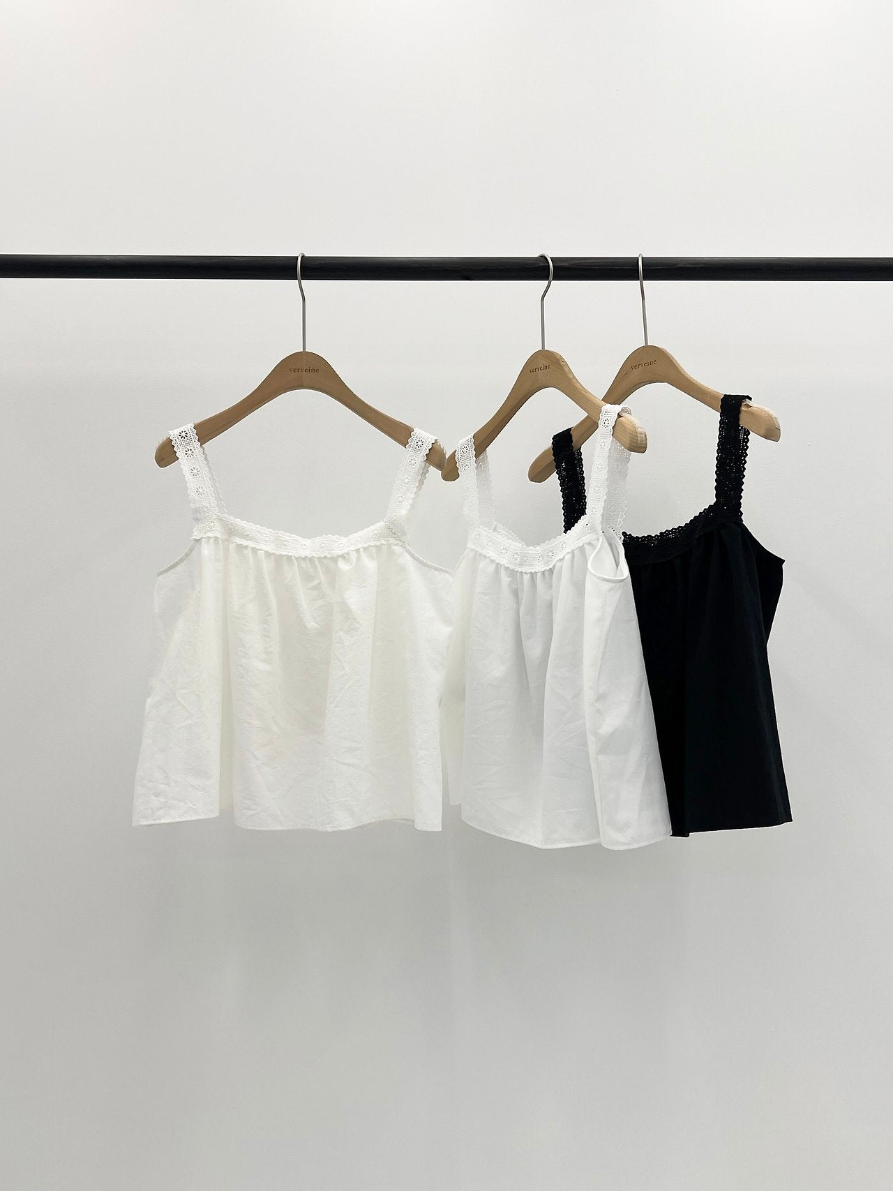Lumi square neck lace sleeveless-3col