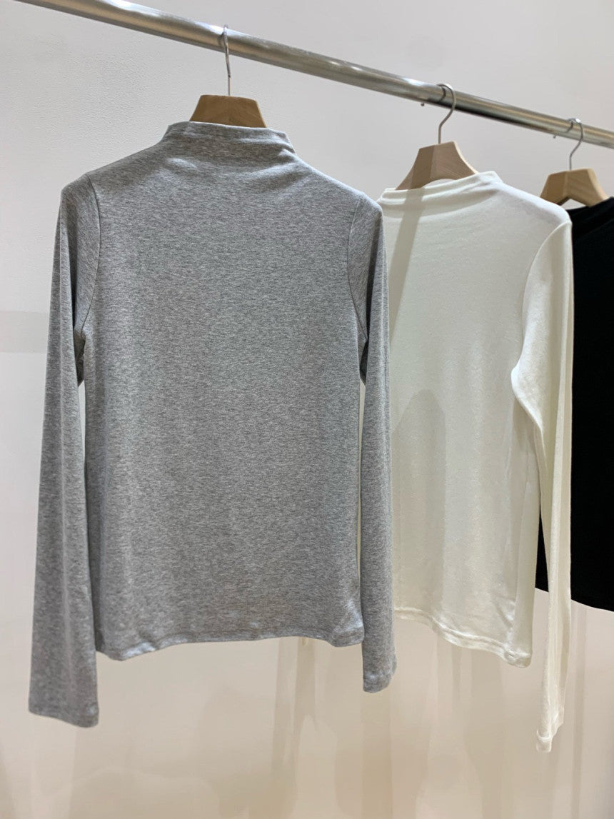 haus vanilla half neck T-3col