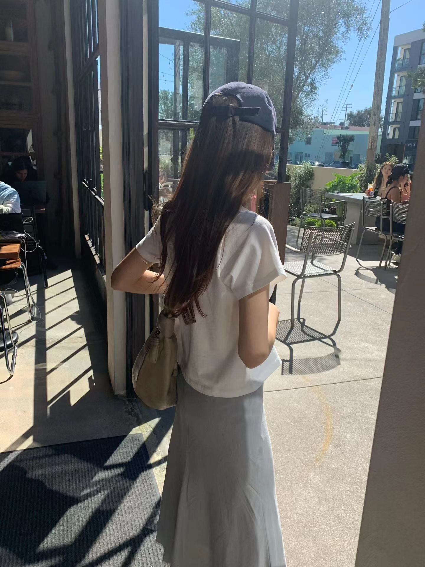 Ounce linen fringe skirt-2col