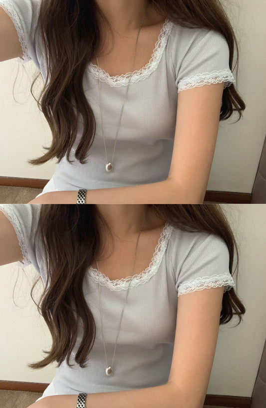 liter gelato lace T-2col