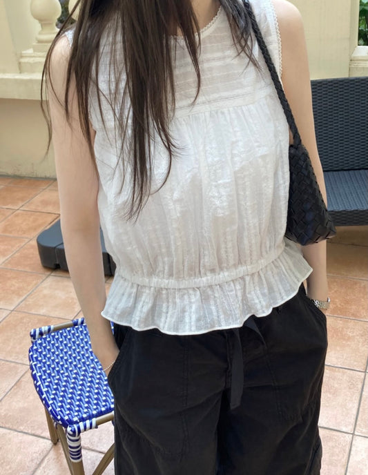 Saddle sleeves blouse