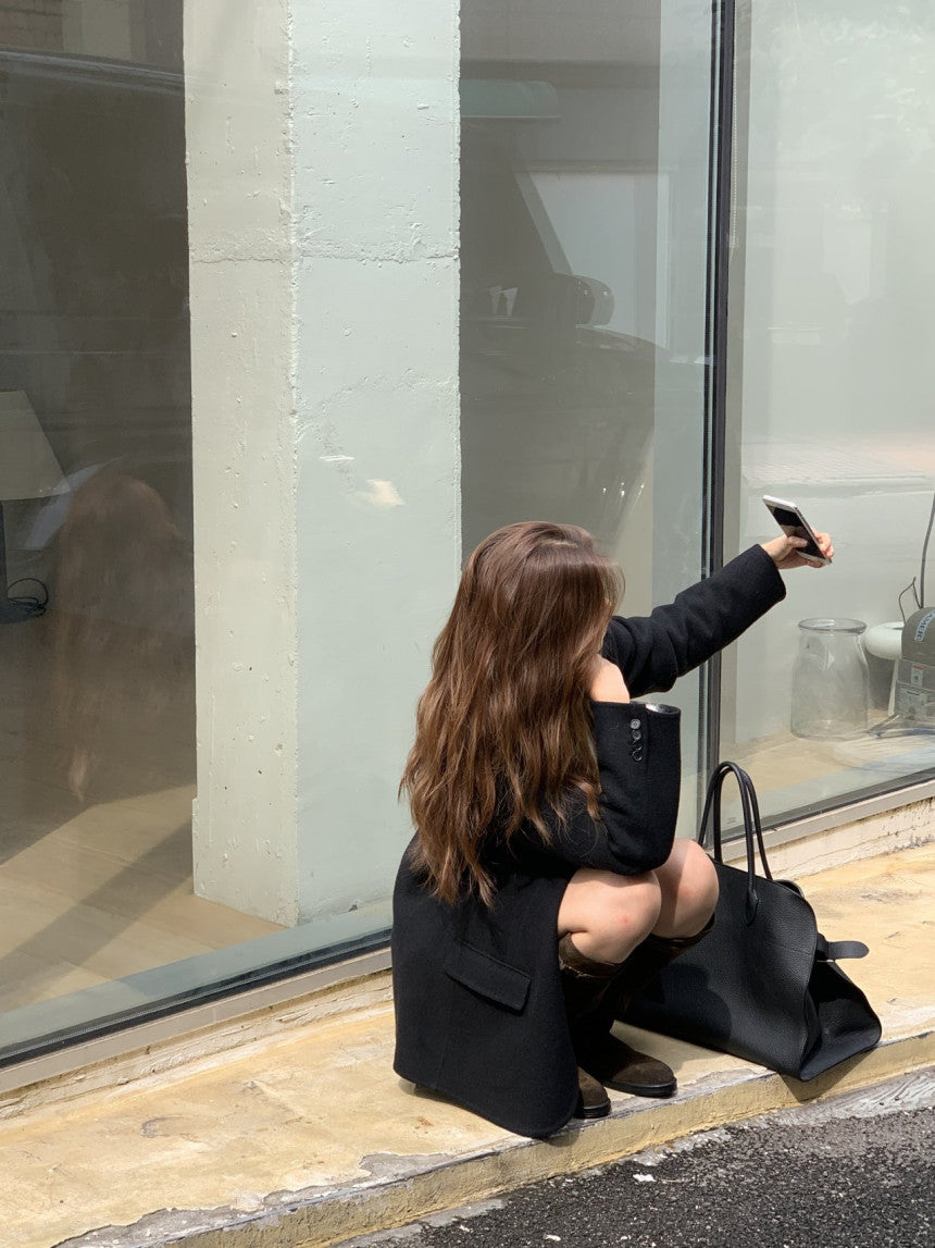 Adele meribo wool handmade jacket-2col