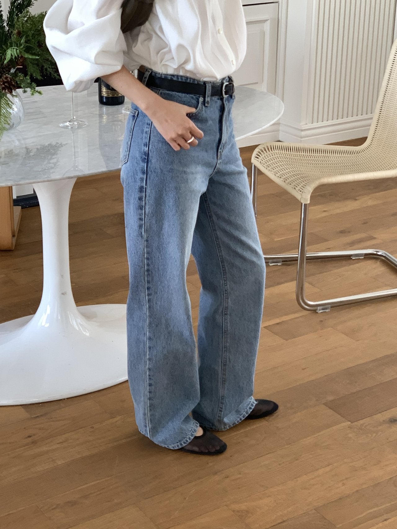 Laura straight fit denim pants