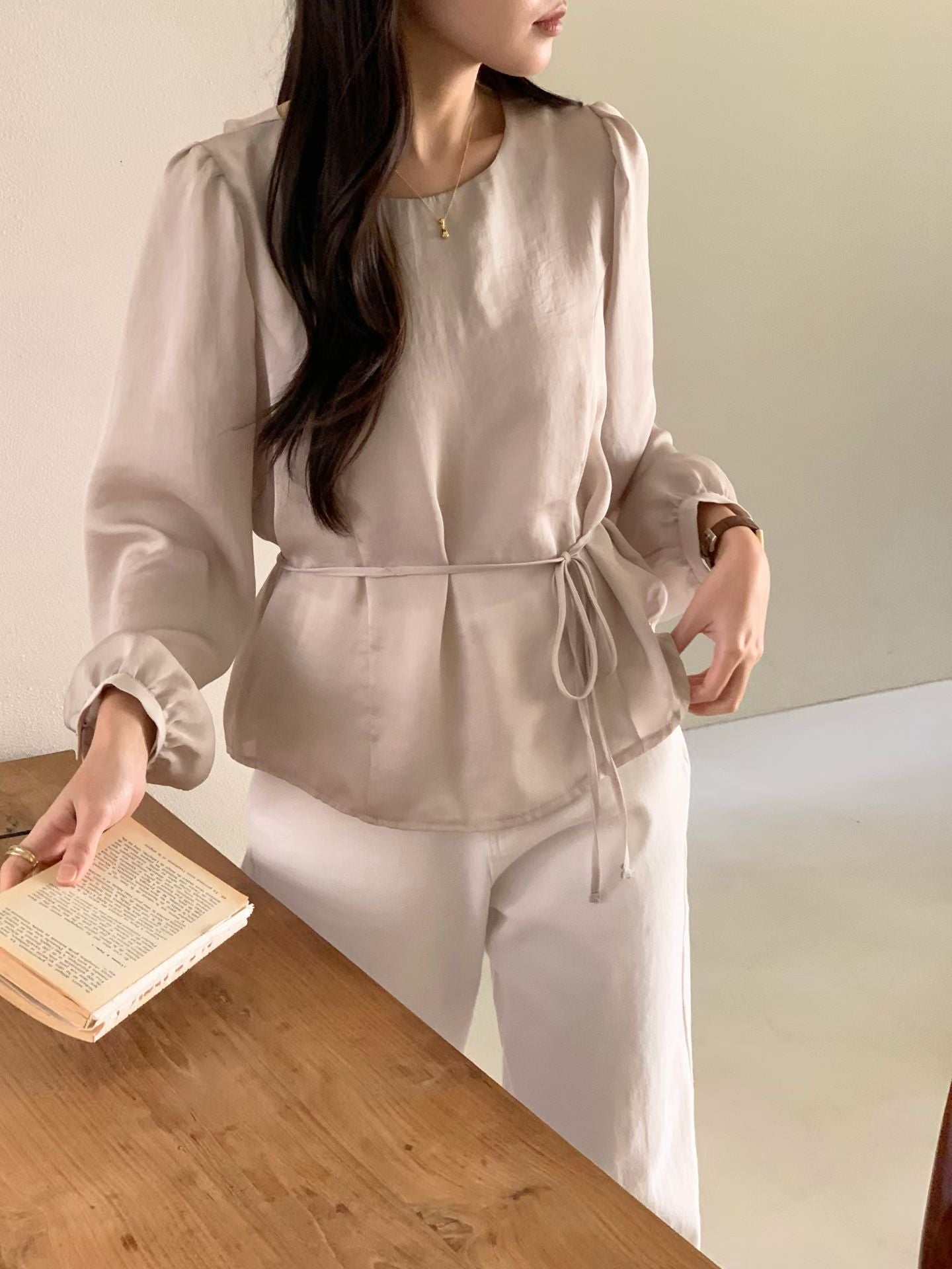 dear satin blouse-3col