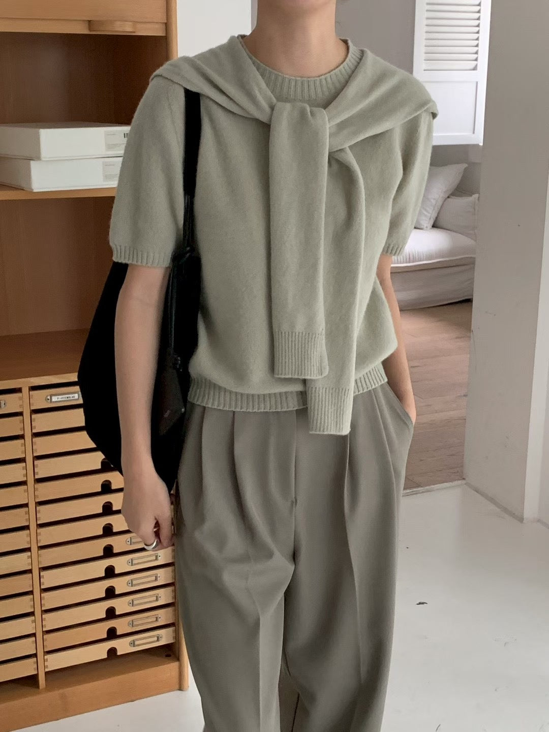 Room  and half wholega knit-6col