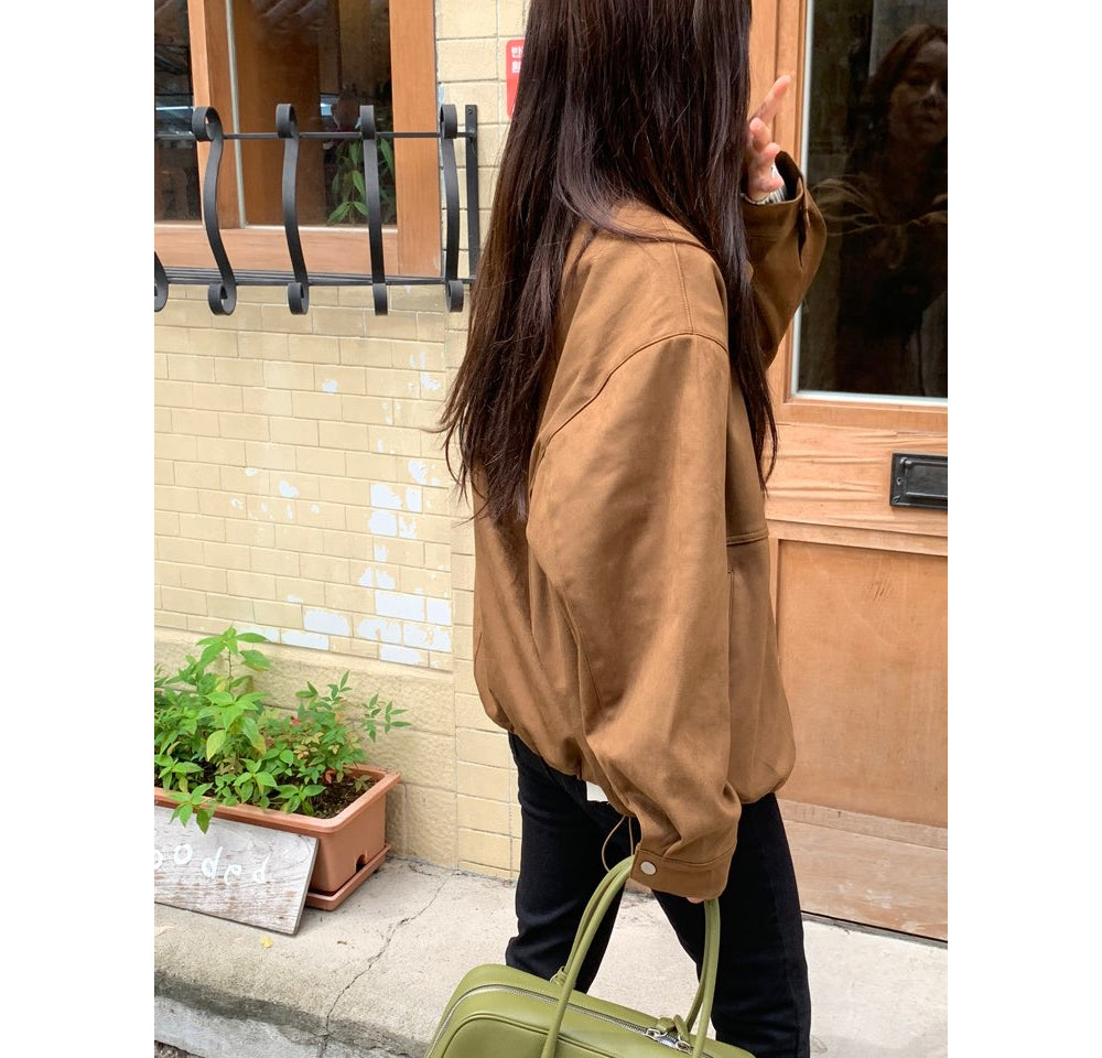 Mented Suede Jacket-2col