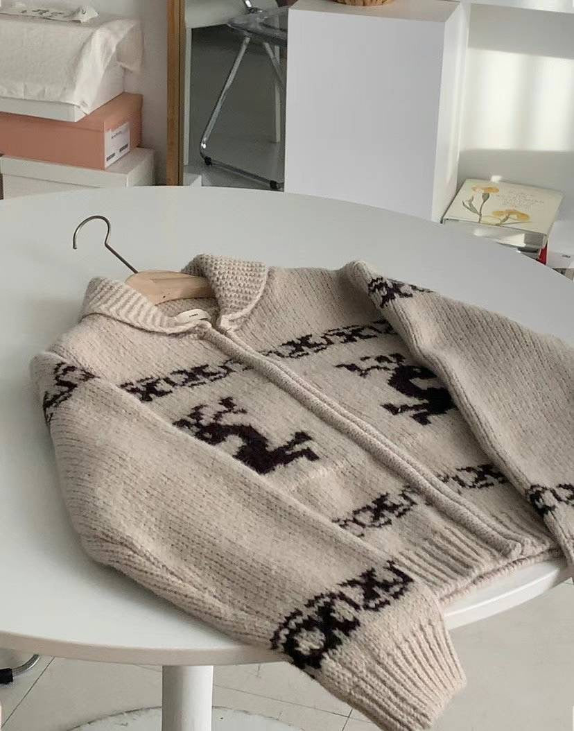 Nordic cardigan-3col