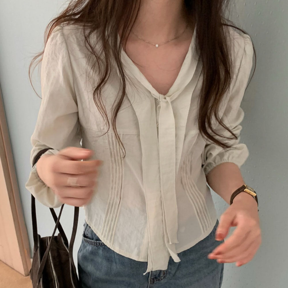 adele tie blouse-2col