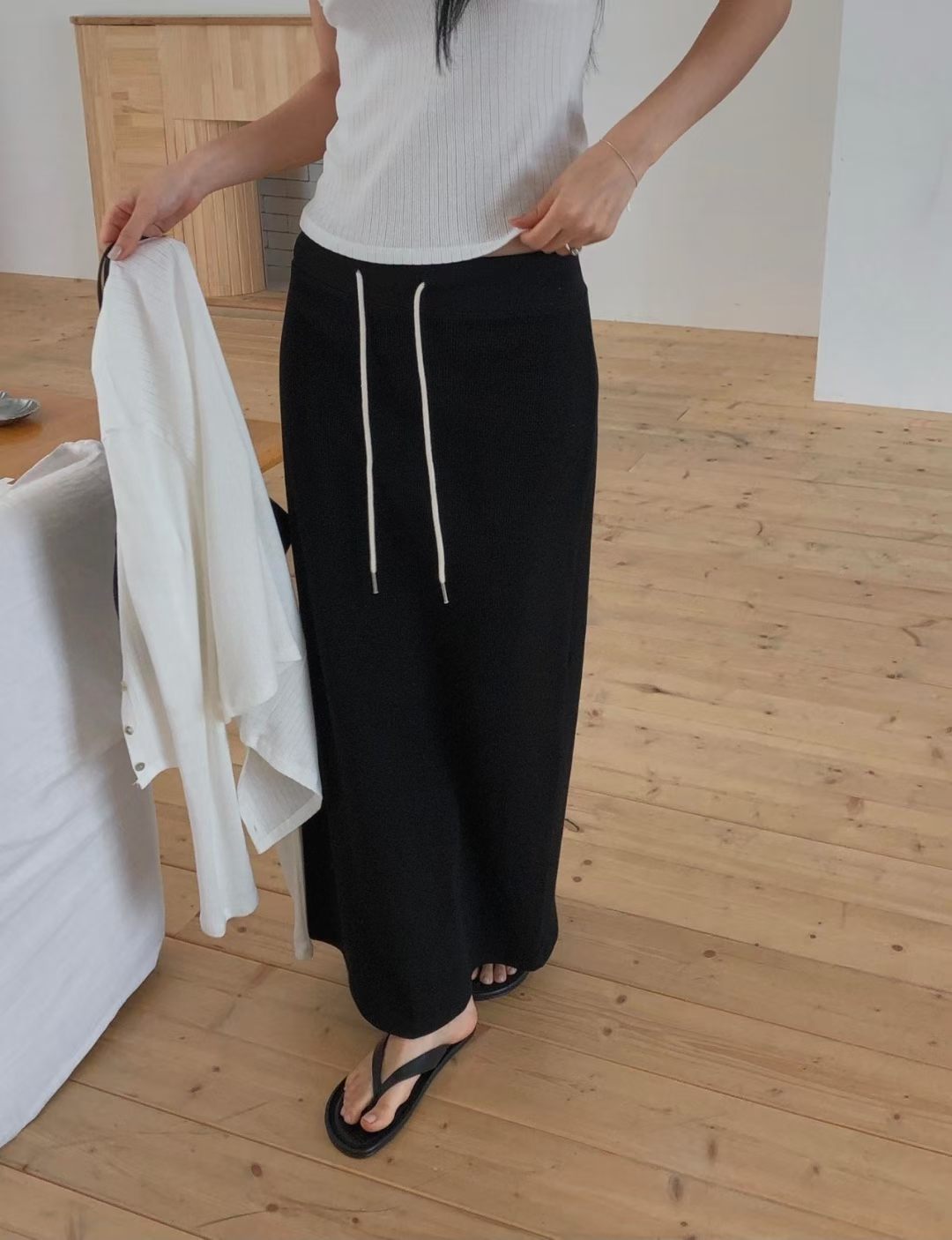 Waffle skirt-3col