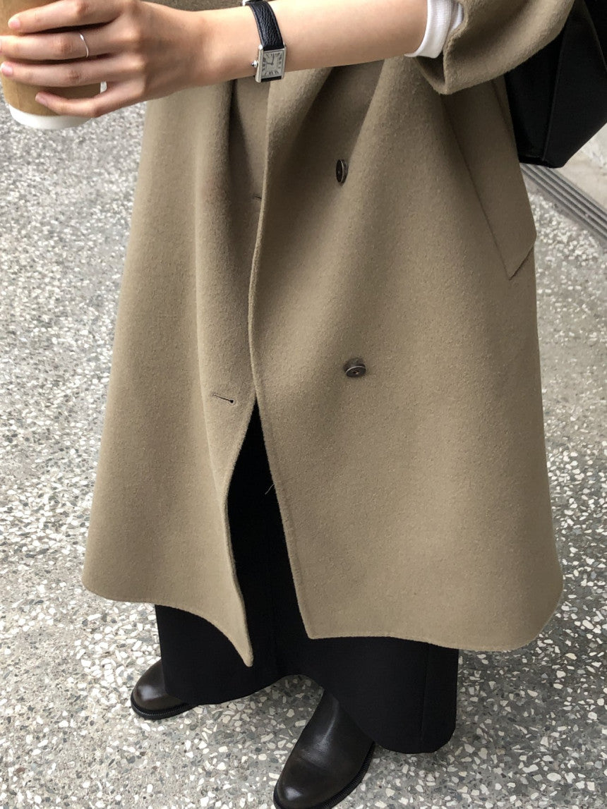 Noel high neck handmade coat-2col