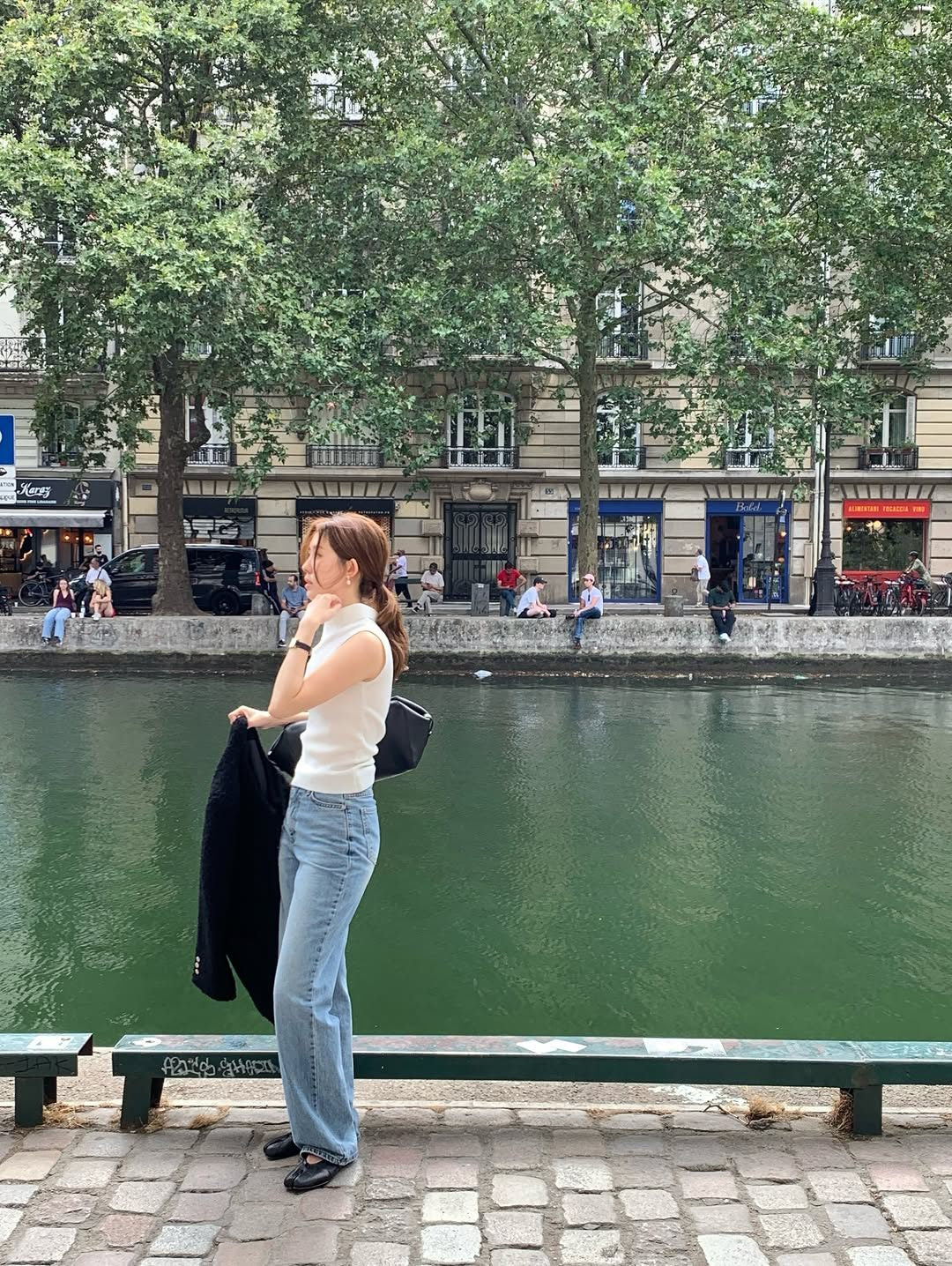 Laura straight fit denim pants
