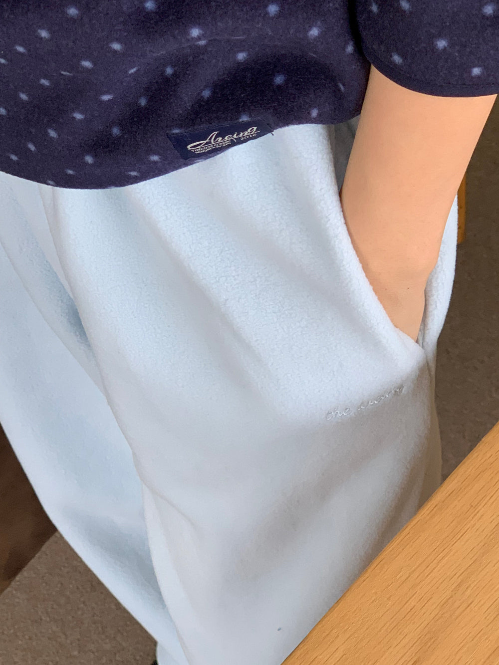 mix fleece pants-4col