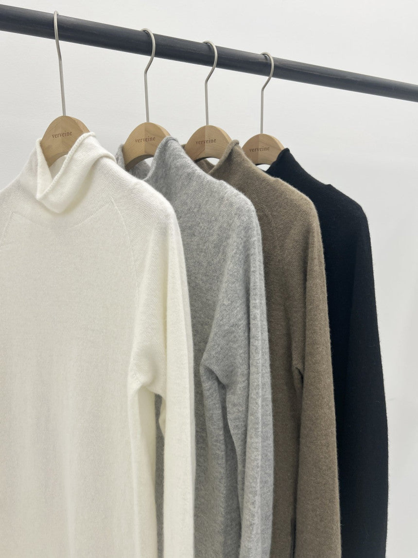 Lanoa cashmere wholegarment knit-4col
