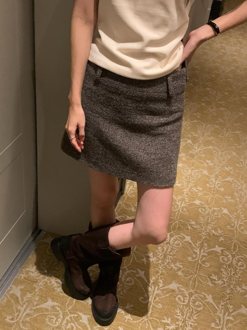 Haven wool skirt-2col