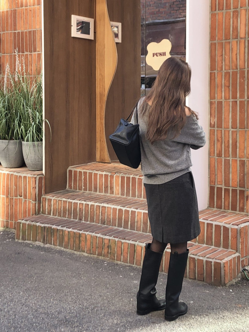 Siena fox unbalance knit-3col