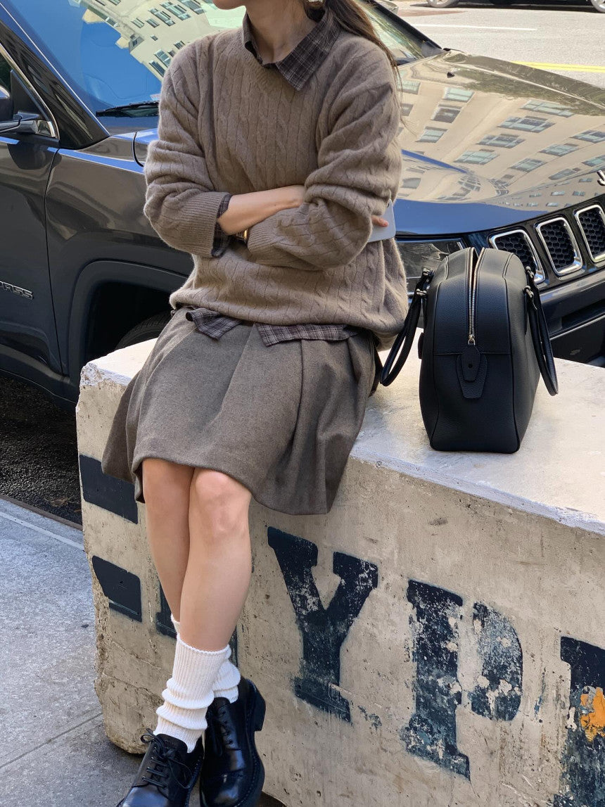 Marong cable knit-4col