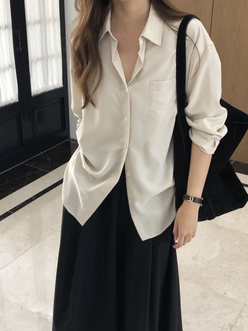 Lumiere napping tencel shirt-4col