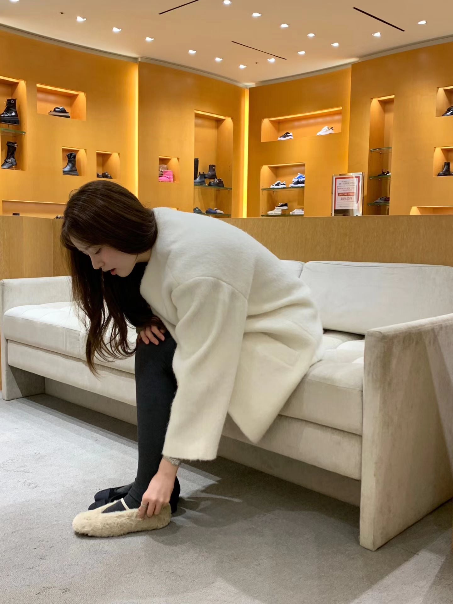 Ounce sander alpaca half coat-2col