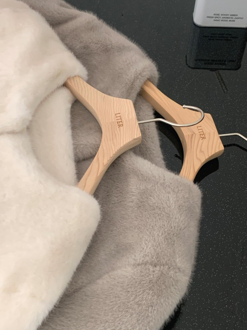 liter sand mink fur jacket-2col