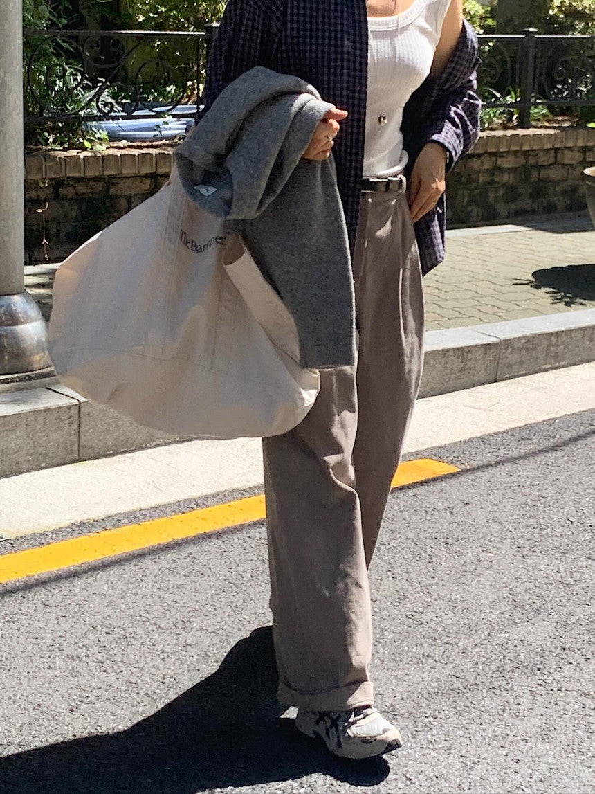 liter mocha check shirt-2col