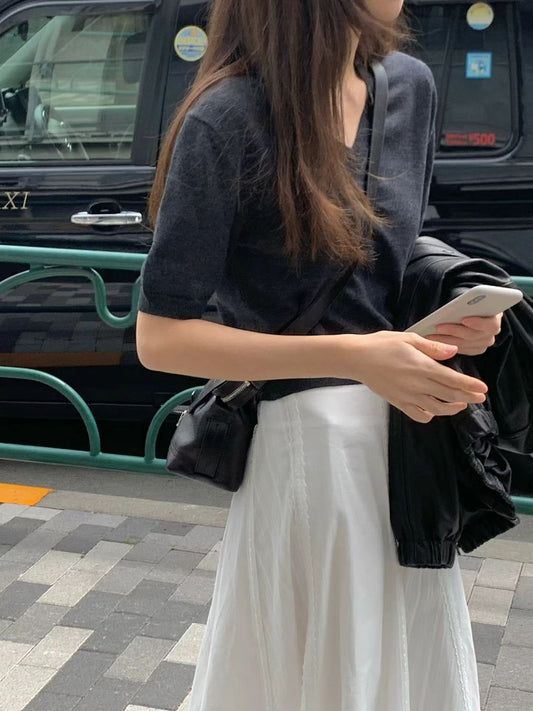 Ounce ray half knit-3col