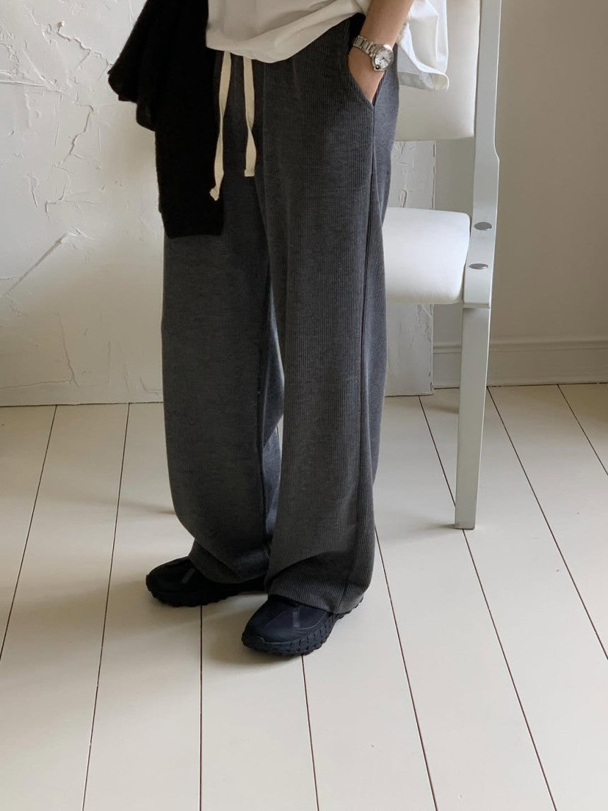 Relaxed pants-5col