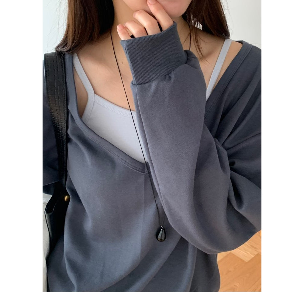 Preto Sweatshirt Set-4col