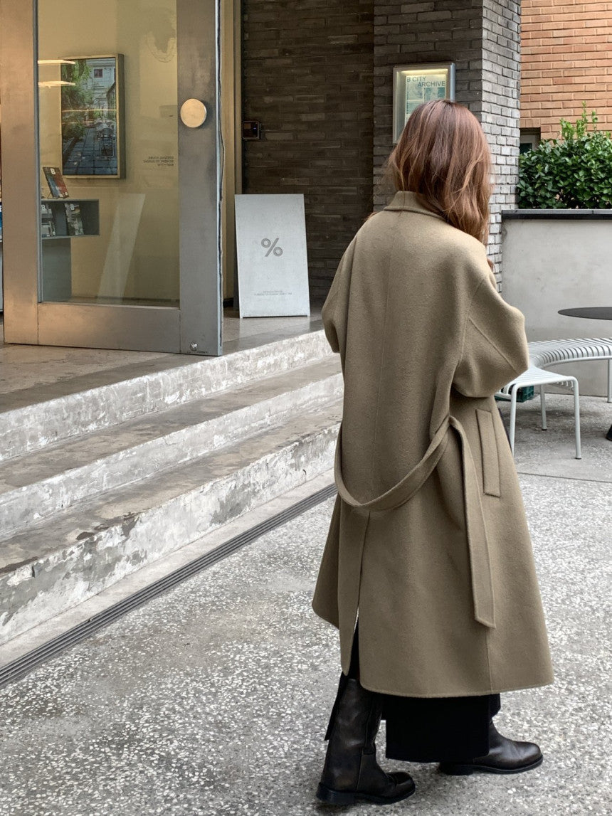 Noel high neck handmade coat-2col