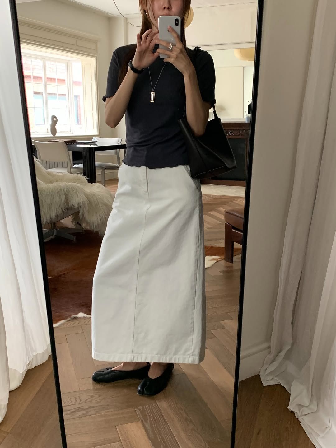 Marie vintage A-line skirt-2col