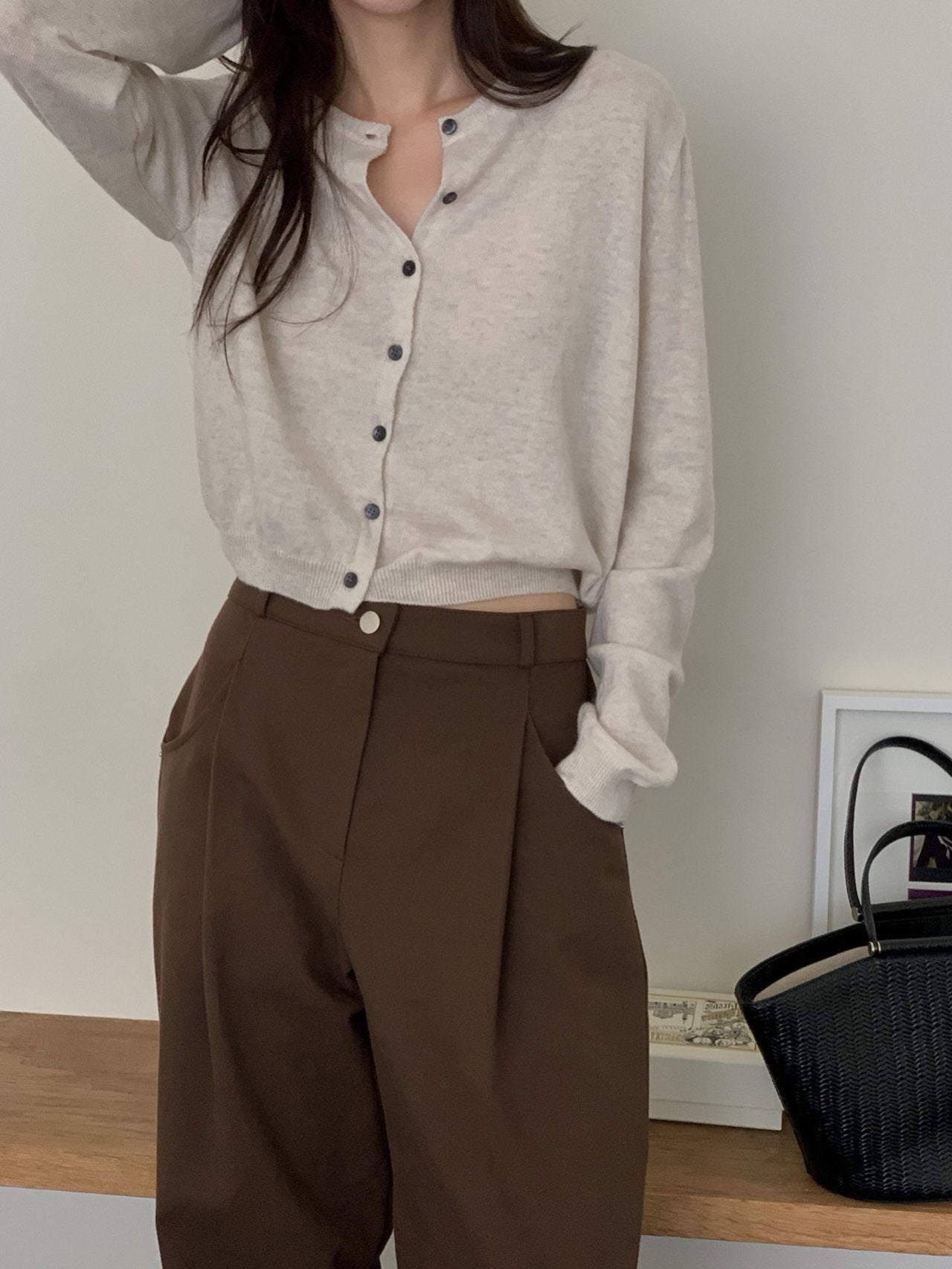 cashmere cardigan-5col