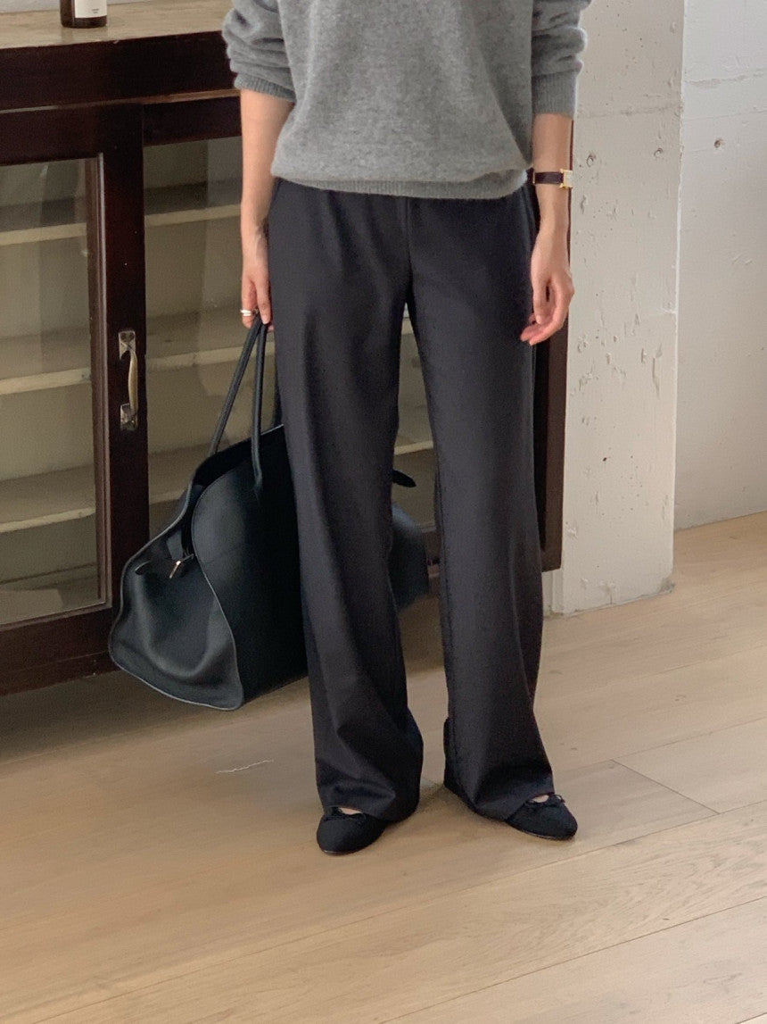 Row flare slacks-3col