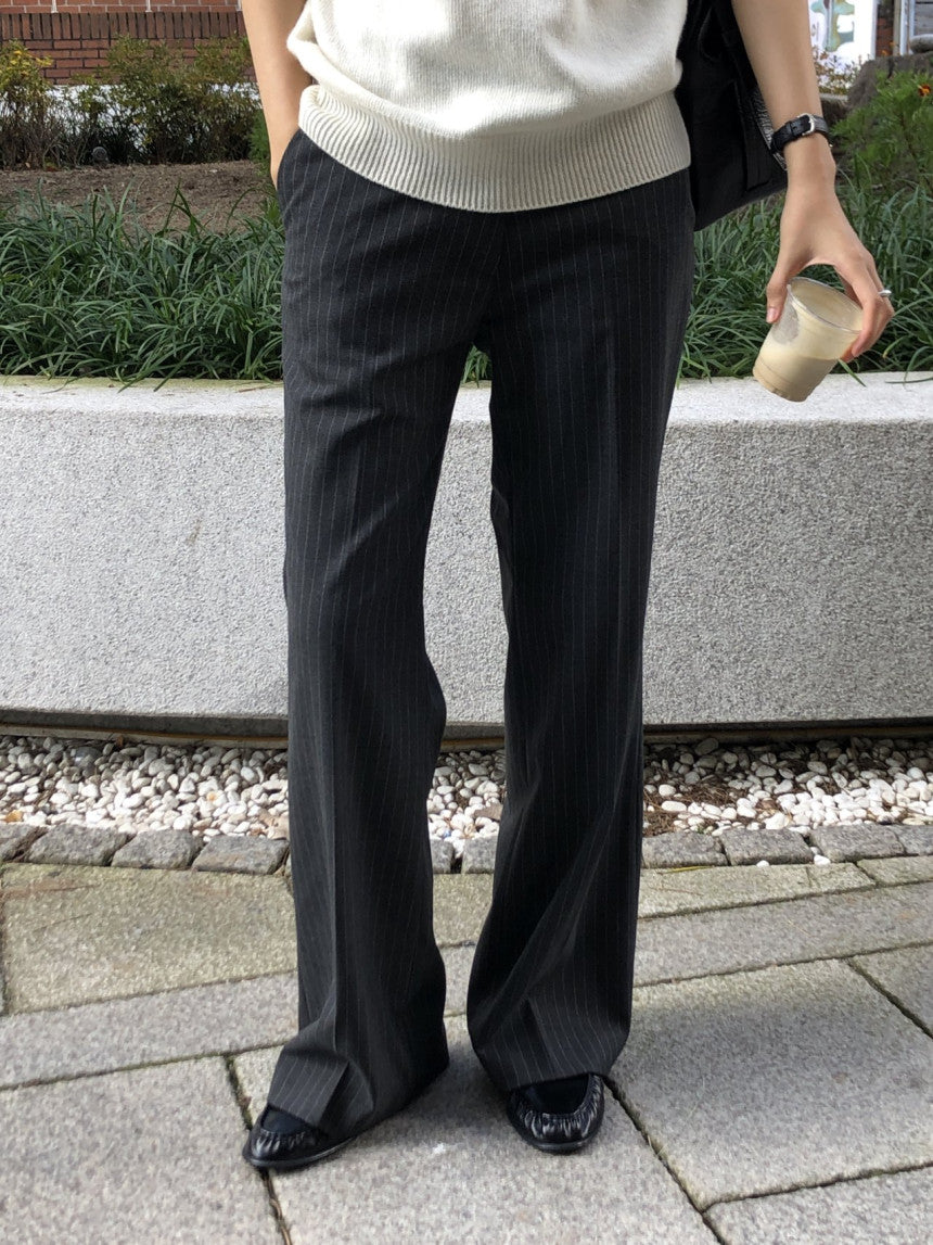 Lina pinstripe slacks-2col