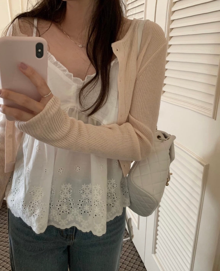 Mamonde linen cardigan-4col