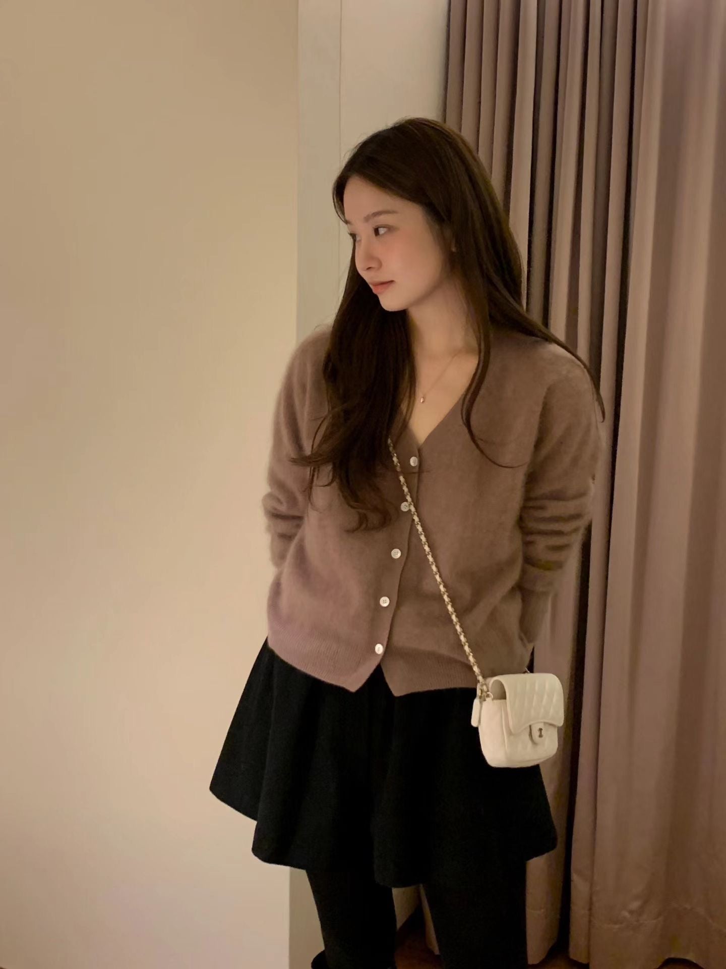 Ounce cash brush cardigan-4col