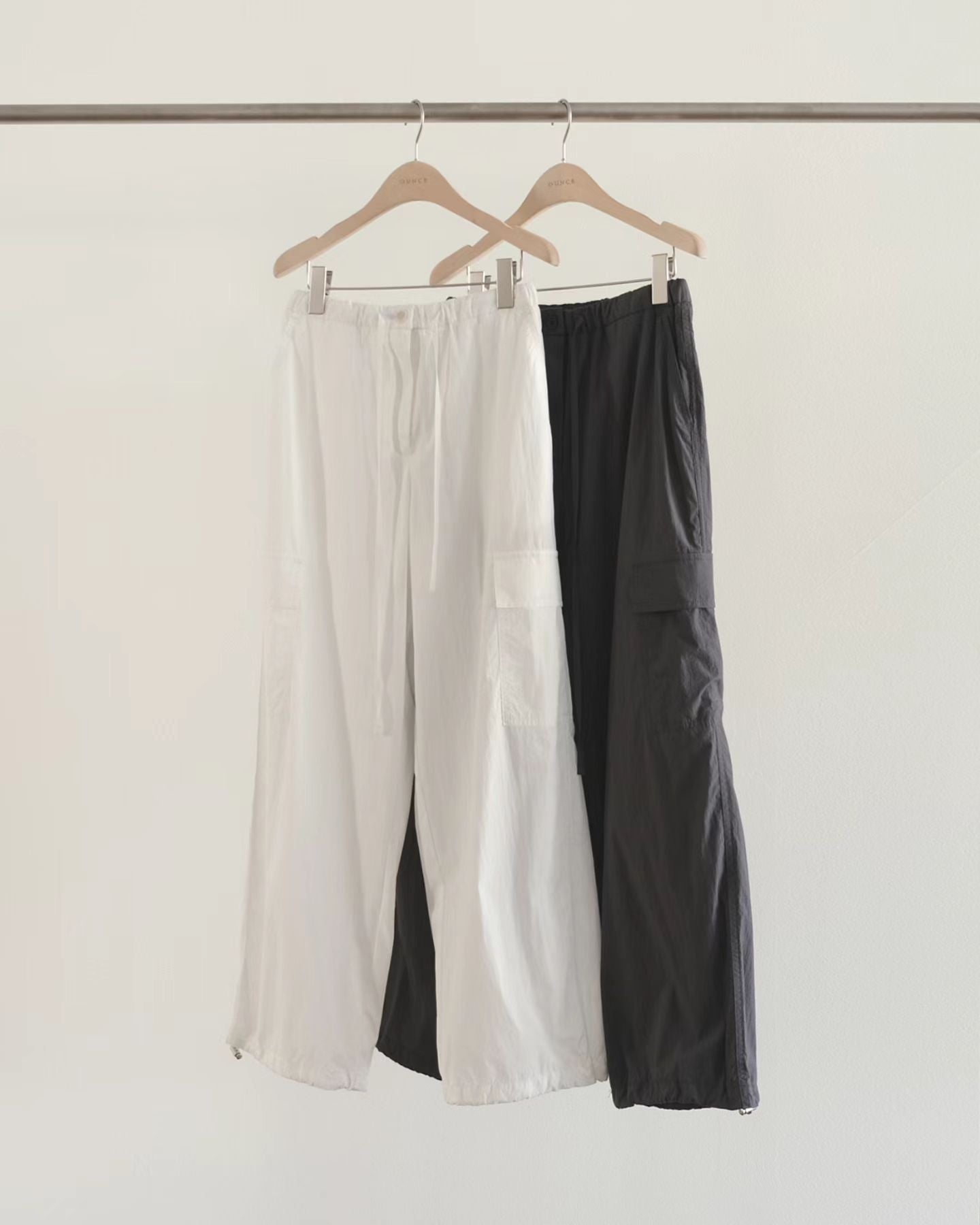 Ounce washing banding cargo pants-2col