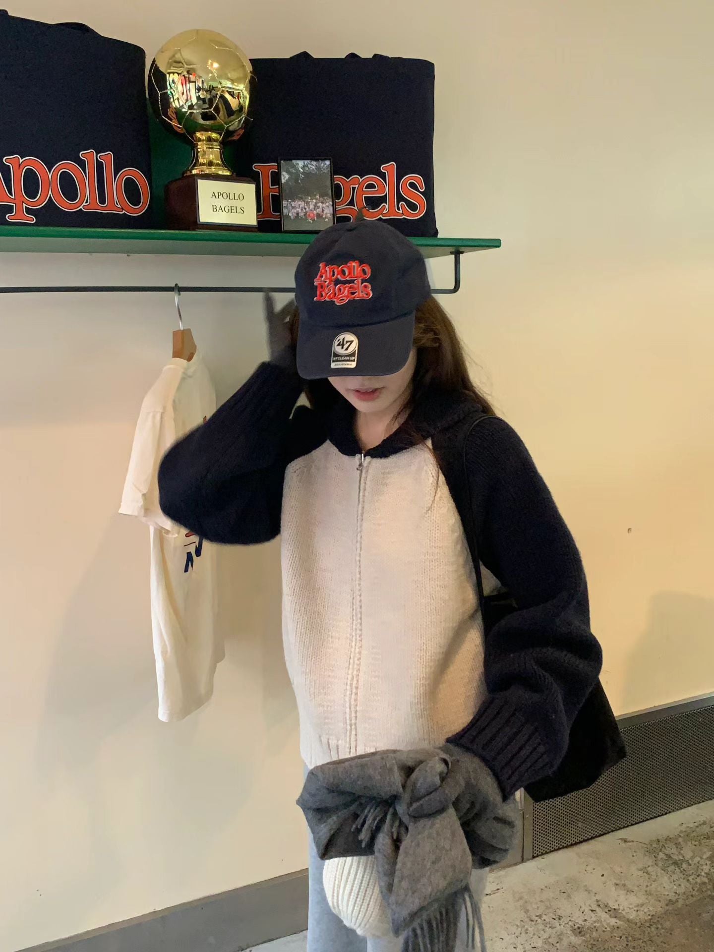 Ounce peanut raglan zip-up-2col