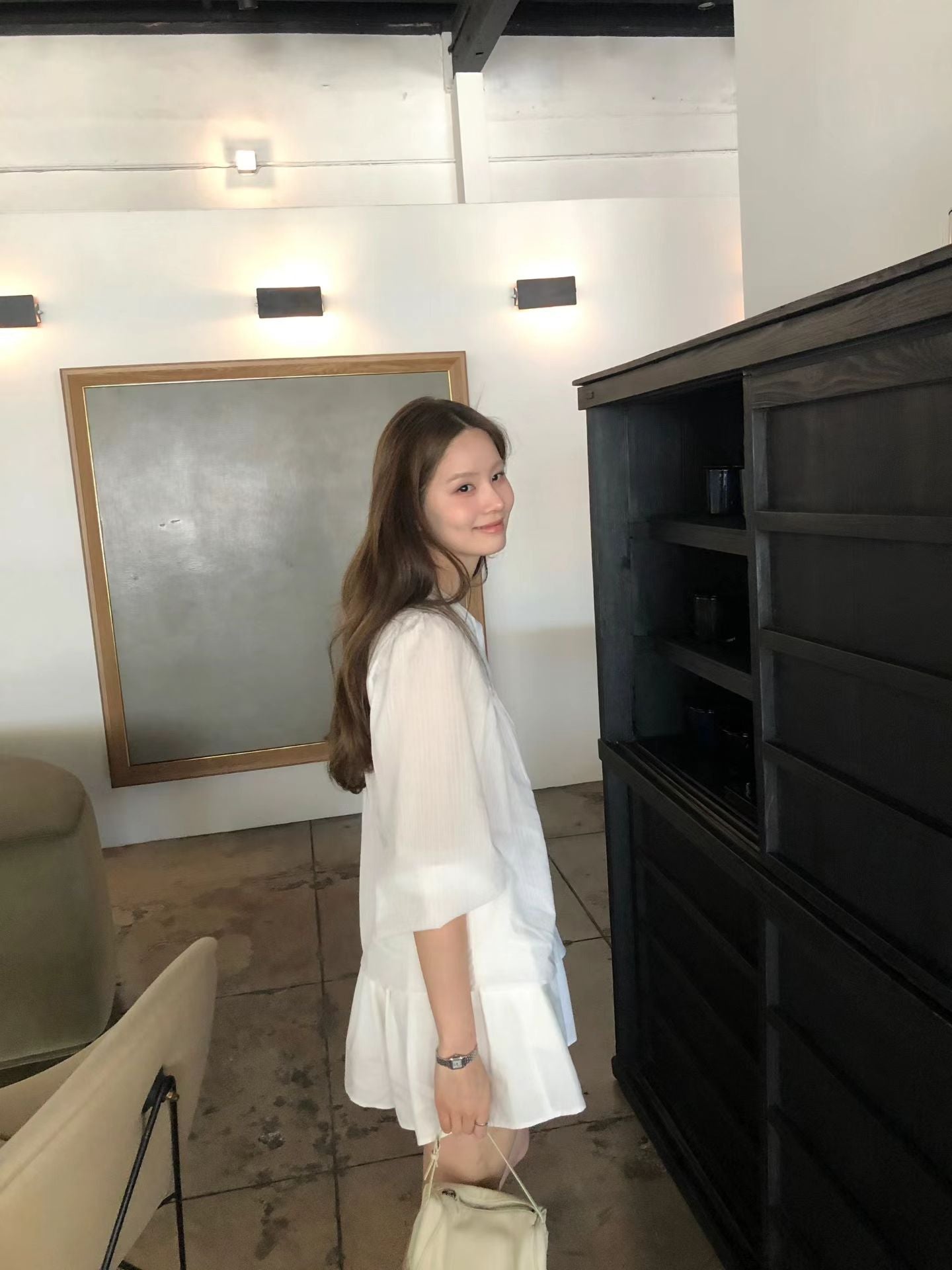 Ounce blanc pintuck blouse-2col