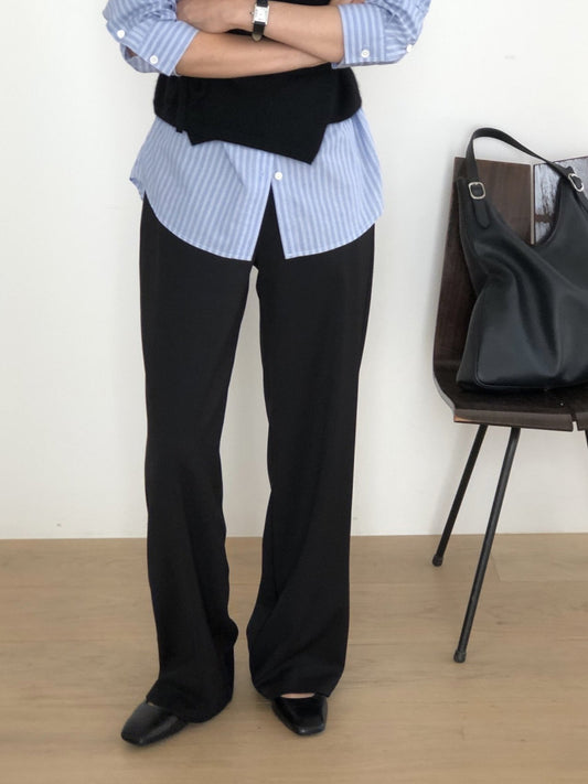 Row flare slacks-3col
