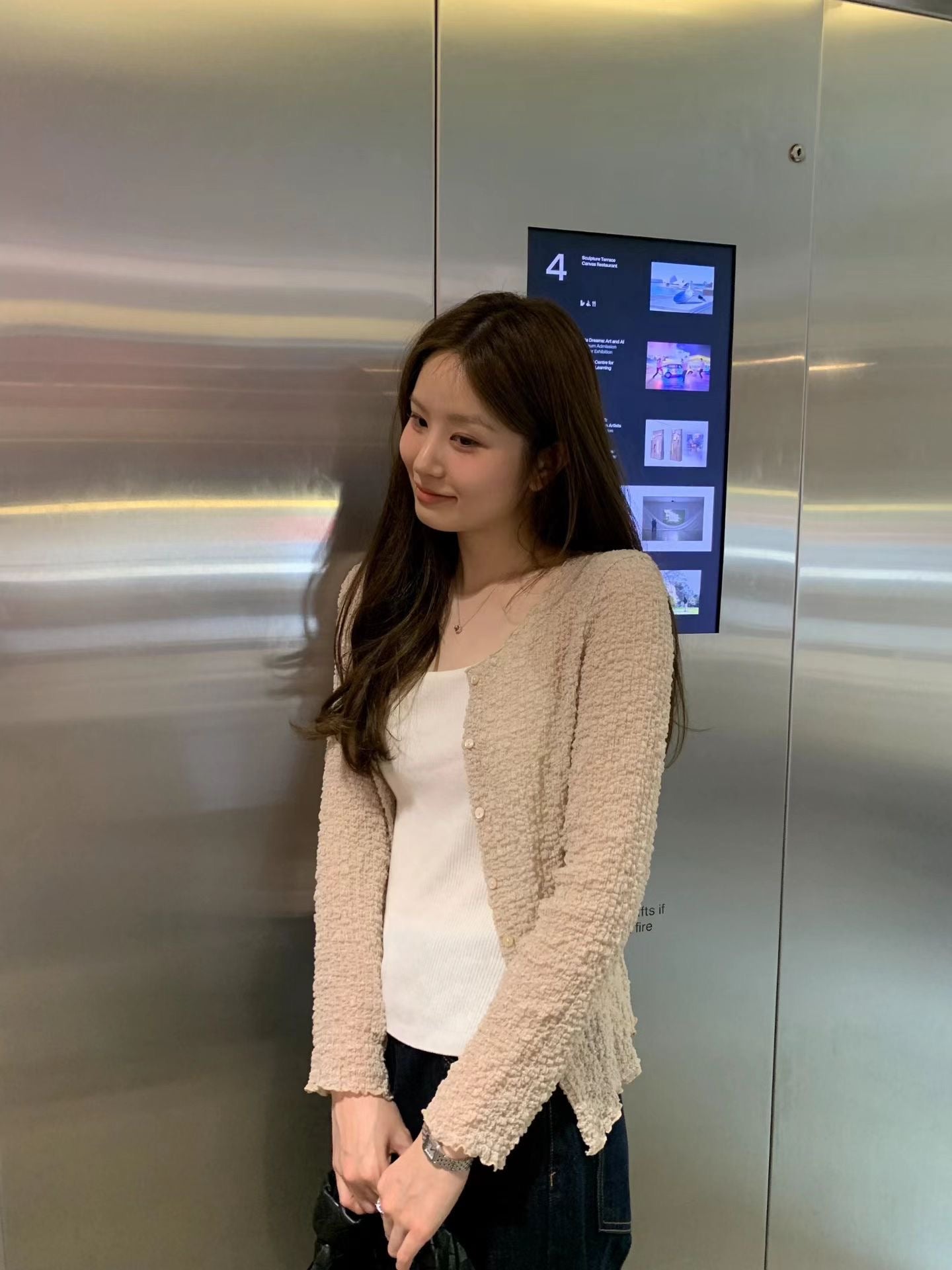 Ounce cloud wrinkle cardigan-3col