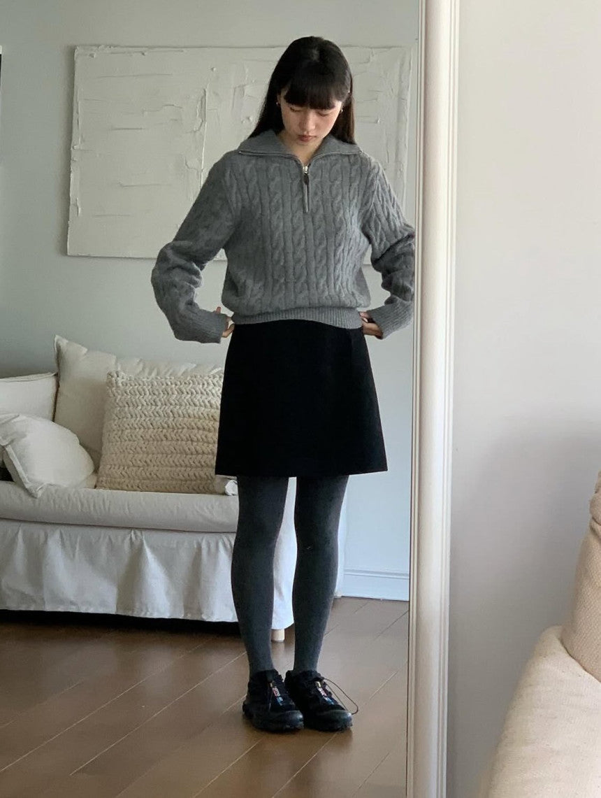 filelo wool skirt-2col